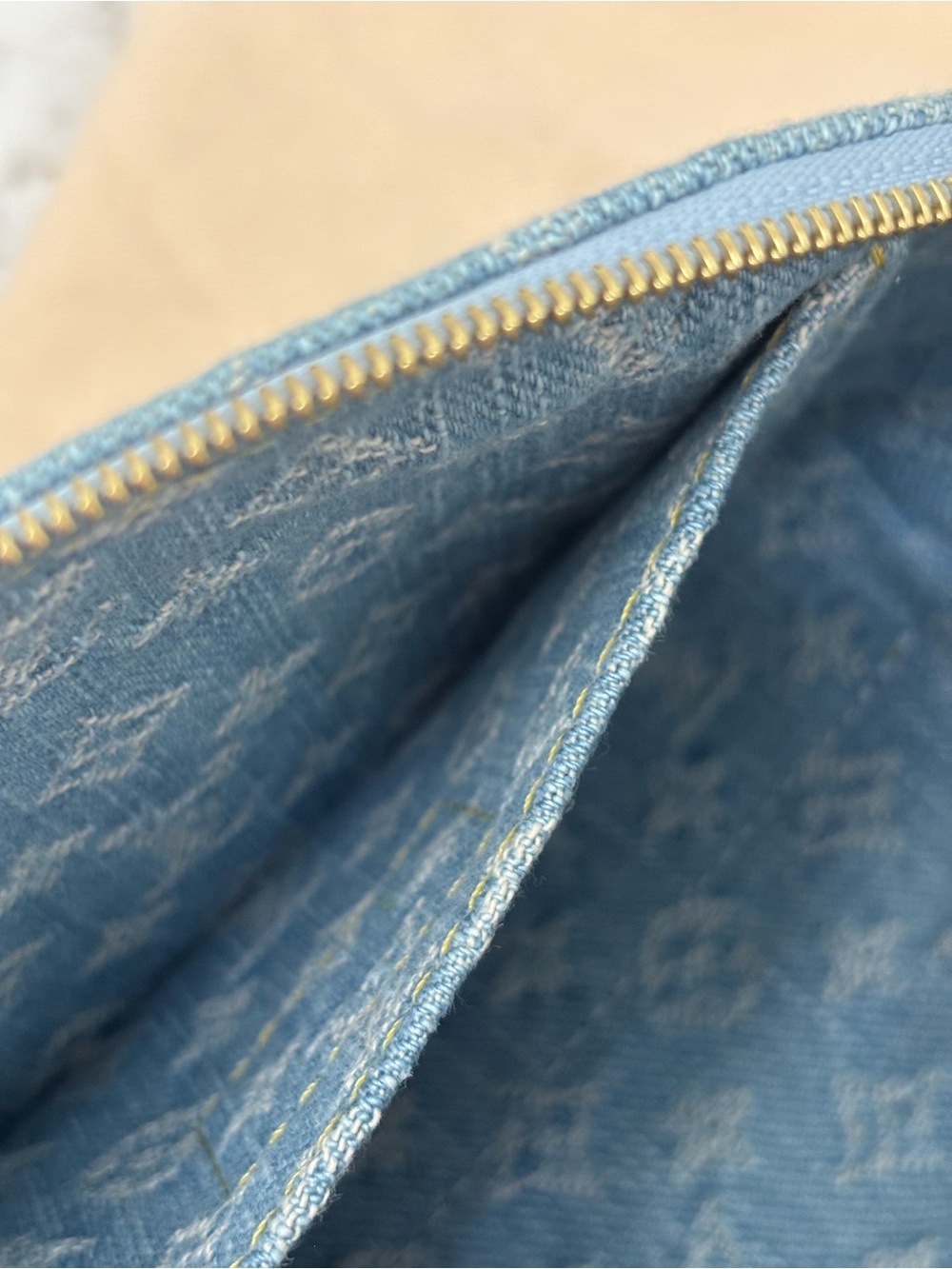 Louis Vuitton Denim Cosmetic Pouch - Picture 11 of 11